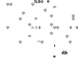 In game image of Centipede on the Tiger Game.com.